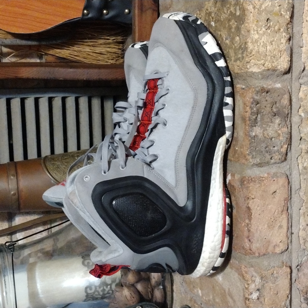 Rare Adidas 2015 D Rose 5 Boost 'Light Onyx C76798 S 13 Chicago Bulls BB Shoes